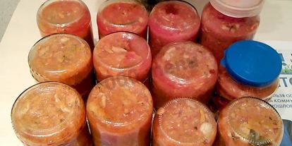 Шаг 10: скумбрии на зиму с овощами, рыбный салат