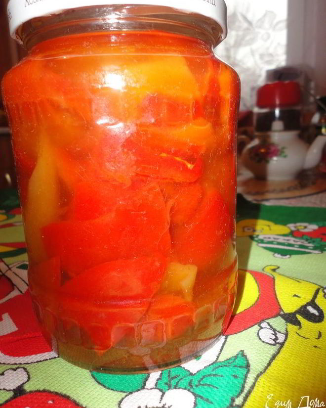 Рецепт сладкого перца на зиму