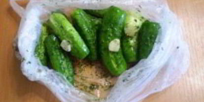 Шаг 6: быстрых малосольных огурцов в пакете