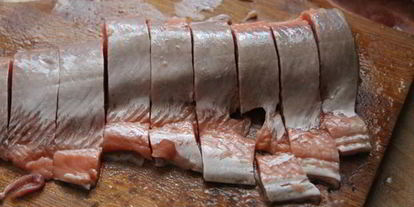 Шаг 1: горбуши слабосоленой праздничной