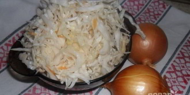 Рецепт капусты соленой