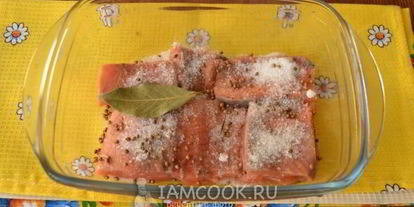 Шаг 7: малосольного лосося с кориандром сухого посола