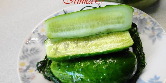 Рецепт малосольных огурцов на минеральной воде