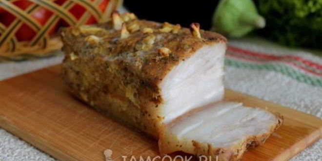 Рецепт сала с горчицей