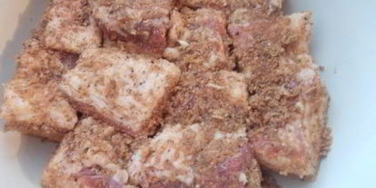 Шаг 4: сала соленого со специями и чесноком