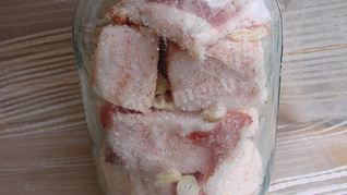 Рецепт Сала в банке для длительного хранения