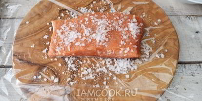 Шаг 6: семги слабосоленой