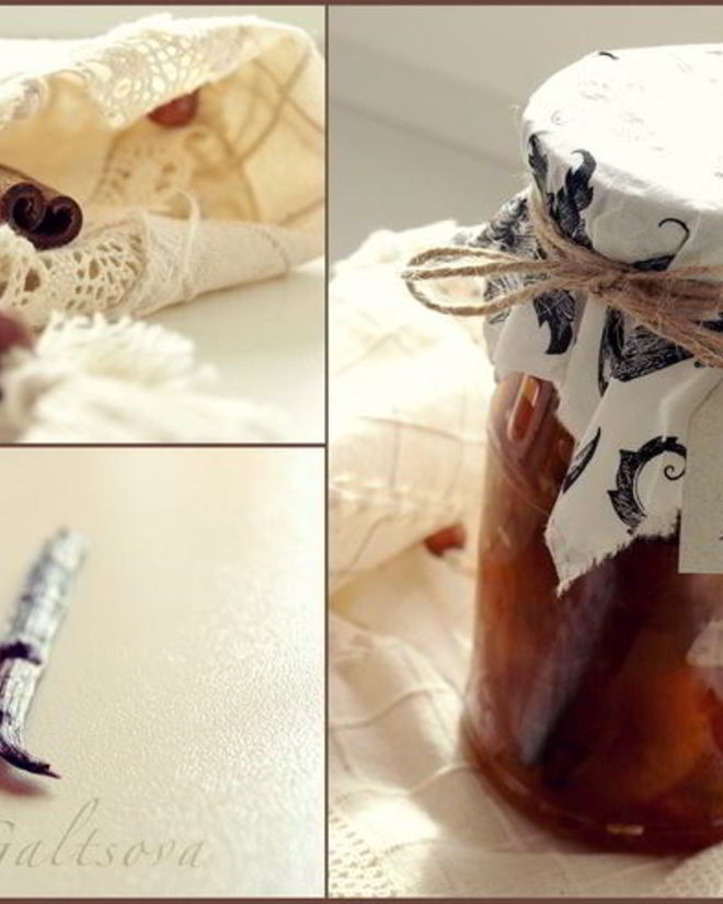 Рецепт корично-ванильно-апельсинова-яблочного варенье