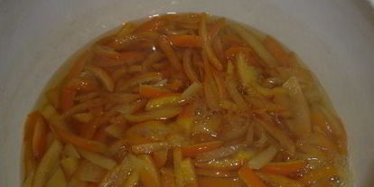 Шаг 3: цукатов иза цитрусовых