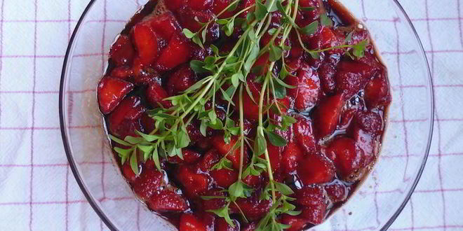 Рецепт Варенья из клубники с бальзамическим уксусом