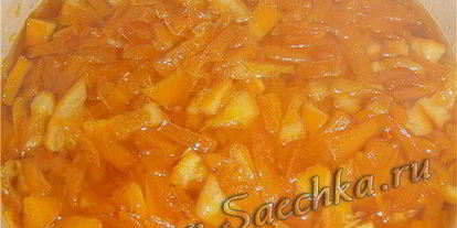Шаг 3: варенья иза тыкв с апельсинами