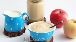 Рецепт Яблочного пюре со сливками на зиму
