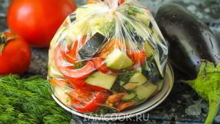 Рецепт Заморозки для баклажанной икры на зиму