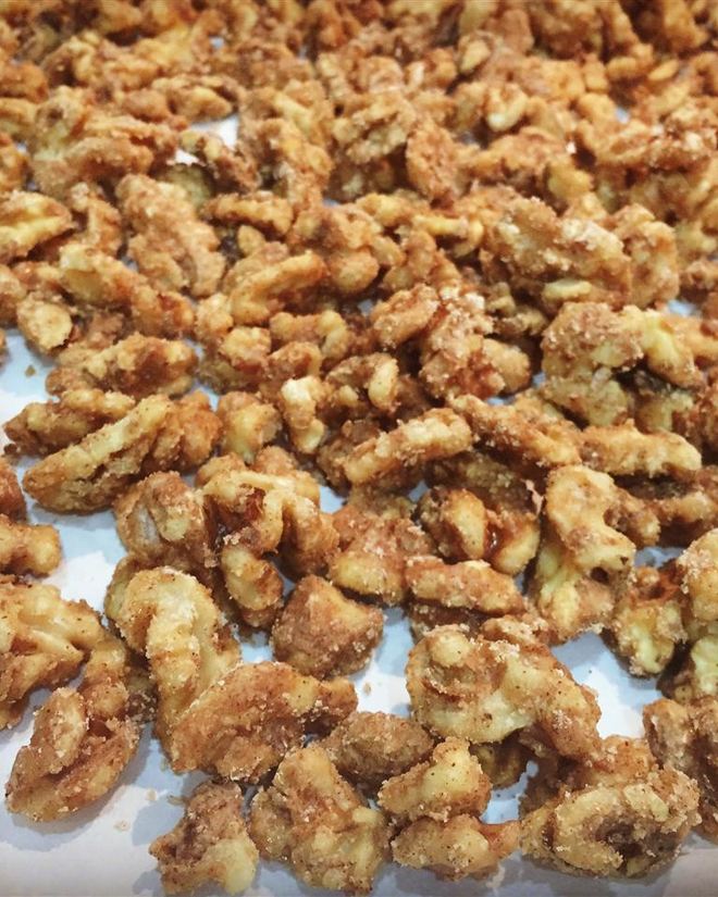 Рецепт засахаренных орехов с корицей