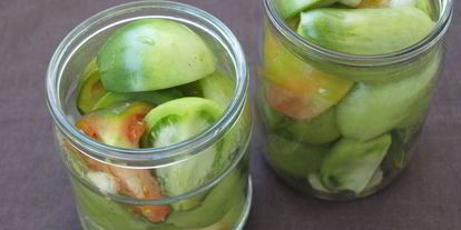 Шаг 1: зеленых помидоров на зиму