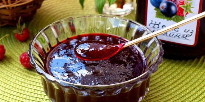 Рецепт желе из малины на зиму