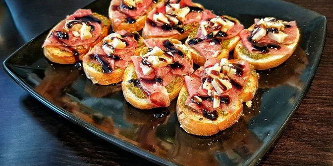 Рецепт брускетты карпачча