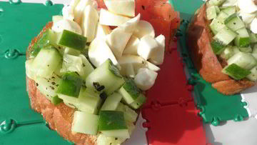 Рецепт Брускетты Кусочек италии