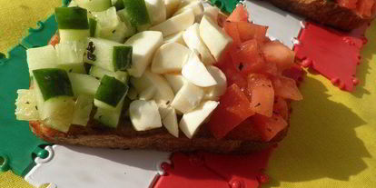 Шаг 2: брускетты кусочек италии