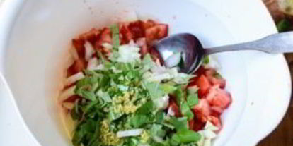 Шаг 7: брускетты с овощами