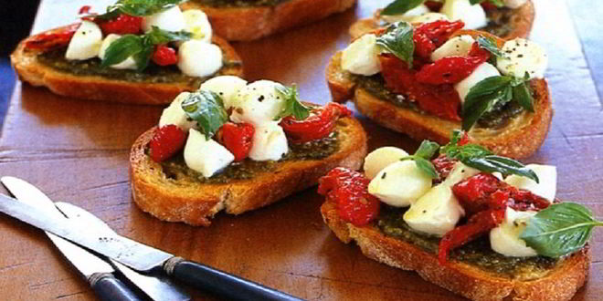 Рецепт брускетты с помидорами