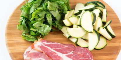 Шаг 3: брускетты с ветчиной