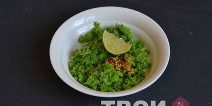 Шаг 5: брускетты с зеленым горошком