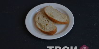 Шаг 8: брускетты с зеленым горошком