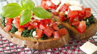 Рецепт Брускетты со шпинатом