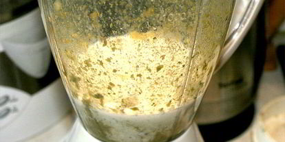 Шаг 1: брускетты со сливочным пюре