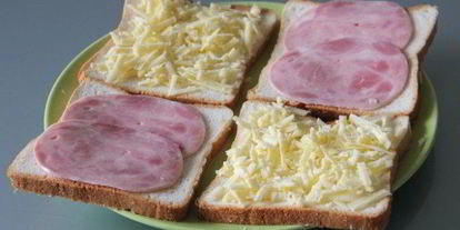 Шаг 1: бутерброда с салатом из зеленого яблока к завтраку