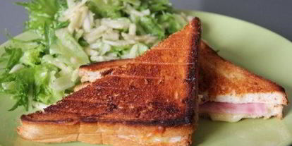 Шаг 5: бутерброда с салатом из зеленого яблока к завтраку