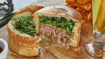 Рецепт Бургера с фуа-гра и грибным соусом