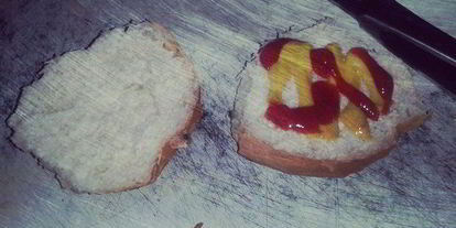 Шаг 2: бургера с куриной котлетой