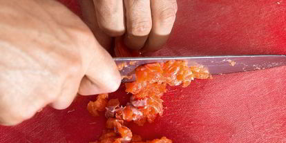 Шаг 2: бургера с семгой