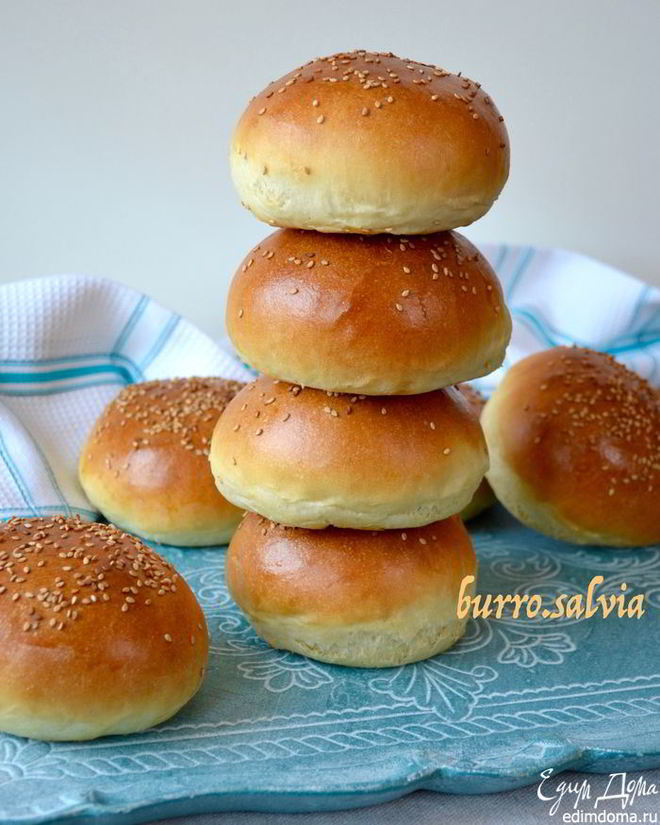 Рецепт домашних булочек для гамбургеров