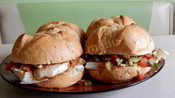 Рецепт Гамбургера с куриным филе