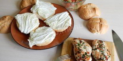 Шаг 12: гамбургера с куриным филе