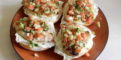 Шаг 14: гамбургера с куриным филе