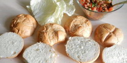 Шаг 9: гамбургера с куриным филе