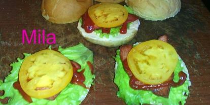 Шаг 5: гамбургеров с корейской морковкой