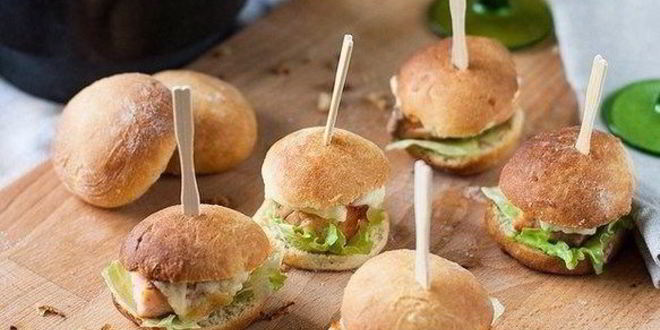 Рецепт мини-бургеров с семгой