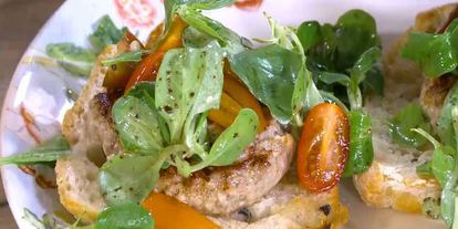 Шаг 9: открытого сицилийского бургера с помидорами