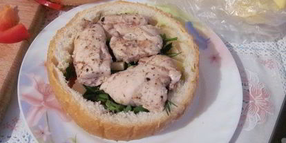 Шаг 4: полезного чикенбургера с грейпфрутом