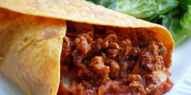 Рецепт буррито с мясом