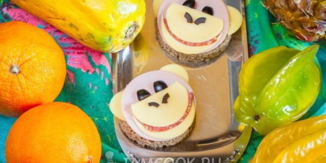 Рецепт Бутерброда Обезьяна с сыром и колбасой