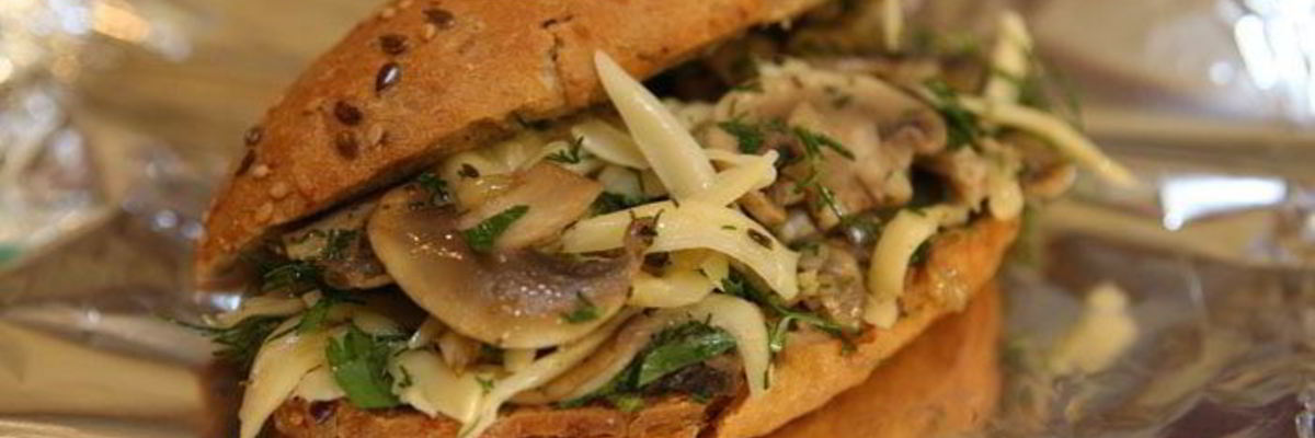 Рецепт Бутерброда-ссобойки с грибами и сыром