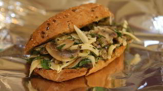 Рецепт Бутерброда-ссобойки с грибами и сыром