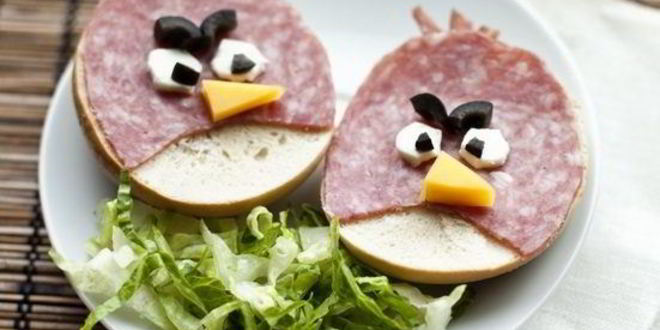 Рецепт бутербродов angry birds