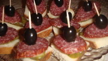 Рецепт Бутербродов к Новогоднему столу